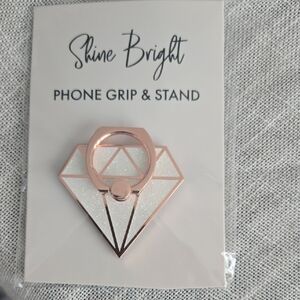 Diamond Shaped Phone Grip & Stand